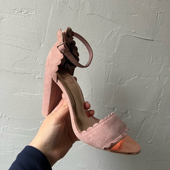 Ted Baker London Raidha Sandal in Pink Blossom Suede - Picture 3 of 7